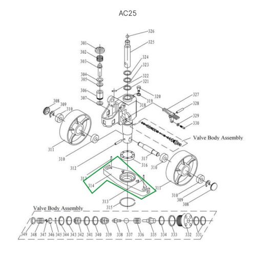 Опорная площадка гидроузла гидравлических тележек DF25 купить в Москве с доставкой по всей России | ProtosMarket.ru