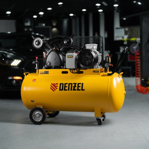 Компрессор воздушный рем. привод BCV 5500-T/200, 5,5 кВт, 200 литров, 850 л/мин Denzel по ценам производителя в Москве с доставкой по всей России