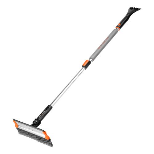 Щетка-сметка для снега со скребком и водосгоном, телескопическая, поворотная голова Stels купить в Москве с доставкой по всей России | ProtosMarket.ru