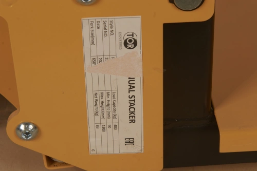 Штабелер гидравлический 0,4 т 1,3 м TOR PJ4130 облегченный по ценам производителя в Москве с доставкой по всей России