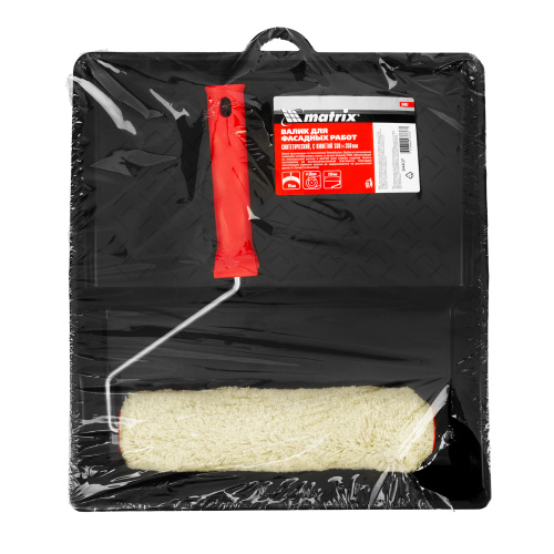 Набор, валик для фасадных работ синтетический, 250 мм, ворс 18 мм, D 36 мм, РАС, кювета 330 х 350 мм Matrix купить в Москве с доставкой по всей России | ProtosMarket.ru