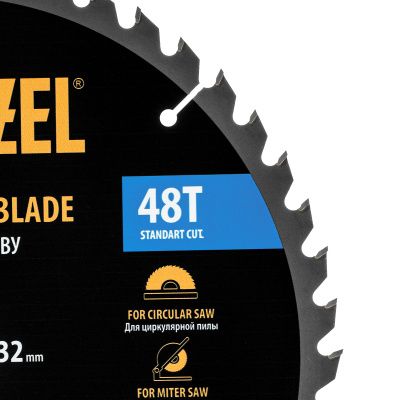 Пильный диск по дереву ф305 х 32 мм, 48 зубьев Denzel купить в Москве с доставкой по всей России | ProtosMarket.ru