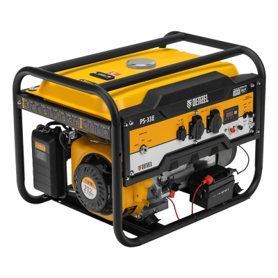 Генератор бензиновый PS-33E, 3.3 кВт, 230В, 15 л, электростартер Denzel купить в Москве с доставкой по всей России | ProtosMarket.ru