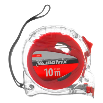 Рулетка Crystal,10 м х 25 мм,корпус из поликарбоната Matrix купить в Москве с доставкой по всей России | ProtosMarket.ru