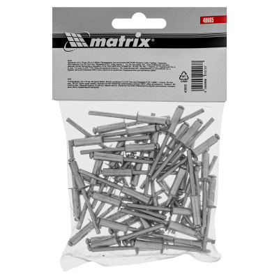 Заклепки, 4.8 х 16 мм, 50 шт. Matrix купить в Москве с доставкой по всей России | ProtosMarket.ru