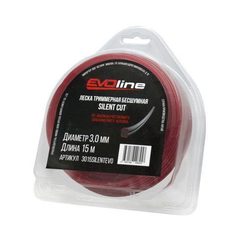 Леска триммерная EVOline SILENT CUT 3,0 мм, 15 м купить в Москве с доставкой по всей России | ProtosMarket.ru