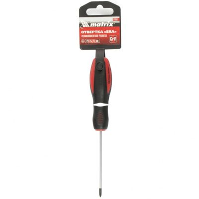 Отвертка "Era", PH0 х 75 мм, CrV, трехкомпонентная рукоятка Matrix купить в Москве с доставкой по всей России | ProtosMarket.ru