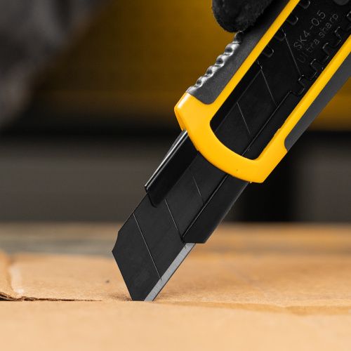 Лезвия, 18 мм, сталь SK4 - 0,5 мм, супер острые, 5 штук Denzel купить в Москве с доставкой по всей России | ProtosMarket.ru