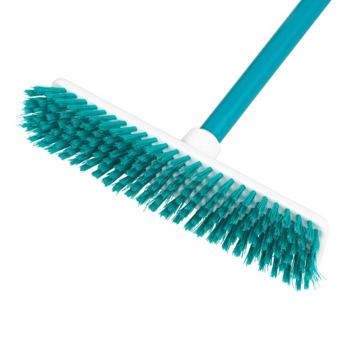 Щетка пластмассовая для чистки ковров, 27 cм, c черенком, 120 см, бирюзовая щетина, Home Palisad купить в Москве с доставкой по всей России | ProtosMarket.ru