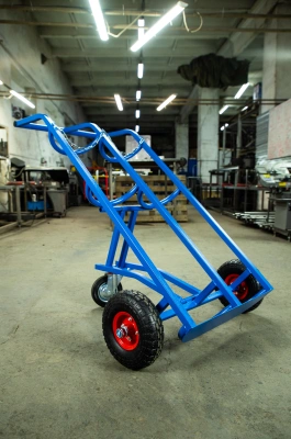 Тележка для газовых баллонов TOR ГБ-2, 2 баллона (250 пневмо колеса + 160 поворотное) купить в Москве с доставкой по всей России | ProtosMarket.ru