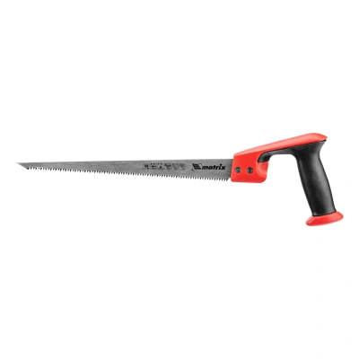 Ножовка по дереву выкружная, 300 мм, каленый зуб, двухкомпонентная рукоятка Matrix купить в Москве с доставкой по всей России | ProtosMarket.ru