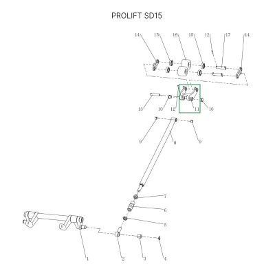 Рычаг силового блока для тележек SD15 купить в Москве с доставкой по всей России | ProtosMarket.ru