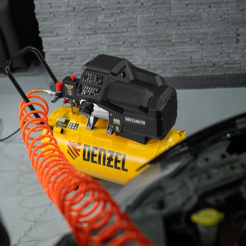 Компрессор воздушный DKV2200/50, Х-PRO 2.2 кВт, 400 л/мин, 50 л Denzel по ценам производителя в Москве с доставкой по всей России