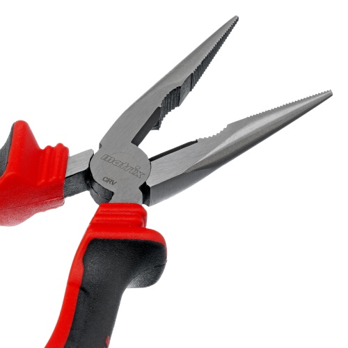 Длинногубцы прямые, 180 мм, хром-ванадий, двухкомпонентные рукоятки Matrix купить в Москве с доставкой по всей России | ProtosMarket.ru