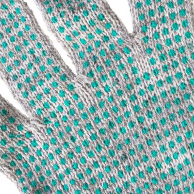 Перчатки трикотажные, ПВХ "Точка", меланж, 6 пар в упаковке, 7 класс купить в Москве с доставкой по всей России | ProtosMarket.ru