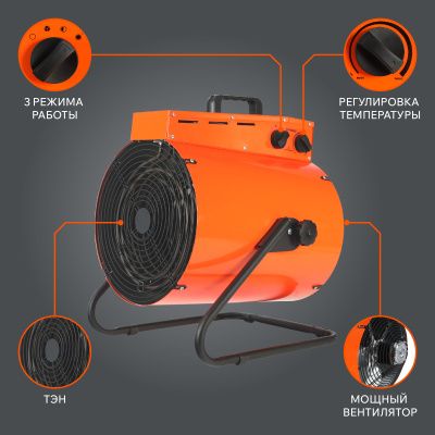 Тепловая пушка электрическая PATRIOT PTR 15 купить в Москве с доставкой по всей России | ProtosMarket.ru