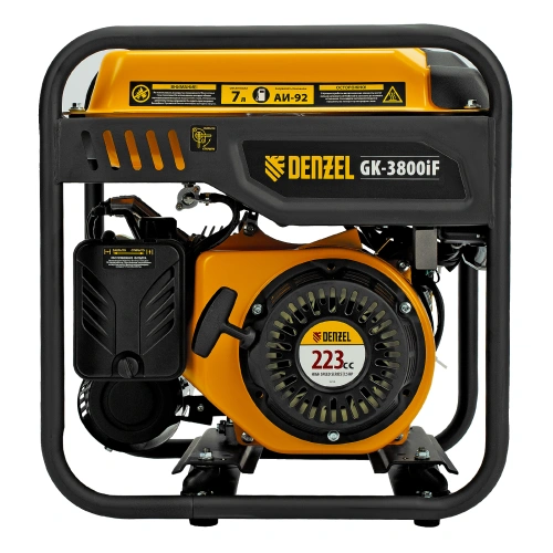 Генератор инверторный GK-3800iF, 3,8 кВт, 230 В, ручной старт DENZEL купить в Москве с доставкой по всей России | ProtosMarket.ru