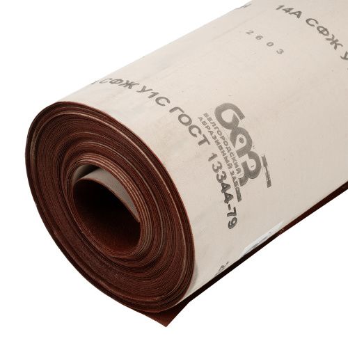 Шкурка на тканевой основе, зернистость № 20, 800 мм х 30 м, "БАЗ" купить в Москве с доставкой по всей России | ProtosMarket.ru