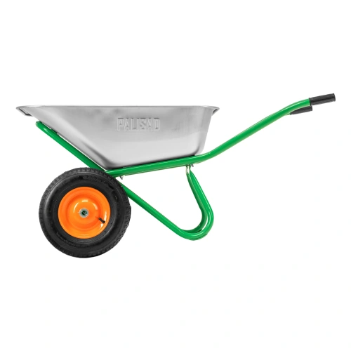 Тачка садово-строительная, 2-х колесная, усиленная, грузоподъемность 320 кг, объем 100 л Palisad по ценам производителя в Москве с доставкой по всей России