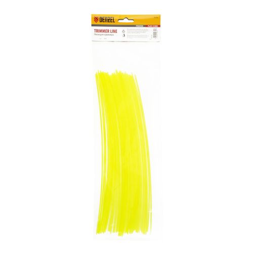 Леска для триммера, квадратная нарезанная 2 мм х 30 см, 50 шт Flex cord Denzel купить в Москве с доставкой по всей России | ProtosMarket.ru