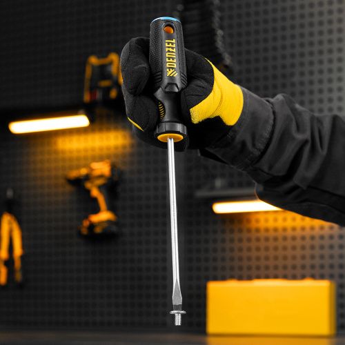 Отвертка, SL6x150 мм, S2, 3к рукоятка Denzel купить в Москве с доставкой по всей России | ProtosMarket.ru