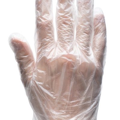 Перчатки одноразовые полиэтиленовые, прозрачные, 100 шт. (50 пар) L купить в Москве с доставкой по всей России | ProtosMarket.ru