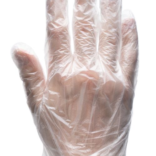 Перчатки одноразовые полиэтиленовые, прозрачные, 100 шт. (50 пар) L купить в Москве с доставкой по всей России | ProtosMarket.ru