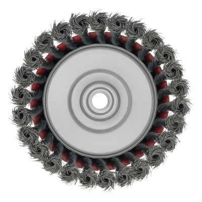 Щетка для УШМ, 125 мм, М14, "чашка", крученая проволока 0.5 мм Matrix купить в Москве с доставкой по всей России | ProtosMarket.ru