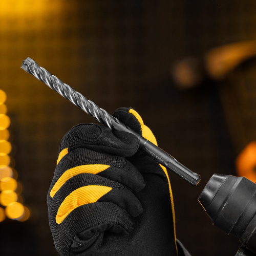 Бур по бетону, цельная крестовая пластина, 10x165 мм, SDS PLUS Denzel купить в Москве с доставкой по всей России | ProtosMarket.ru