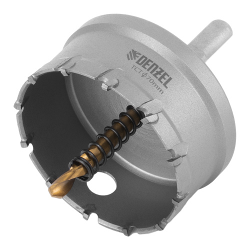 Коронка по металлу твердосплавная, 70 мм Denzel купить в Москве с доставкой по всей России | ProtosMarket.ru