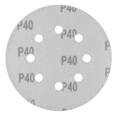Круг абразивный на ворсовой подложке под "липучку", перфорированный, P 40, 125 мм, 5 шт Сибртех купить в Москве с доставкой по всей России | ProtosMarket.ru