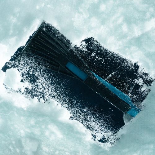 Щетка-сметка для снега со скребком 530 мм, бирюзовая Sparta купить в Москве с доставкой по всей России | ProtosMarket.ru