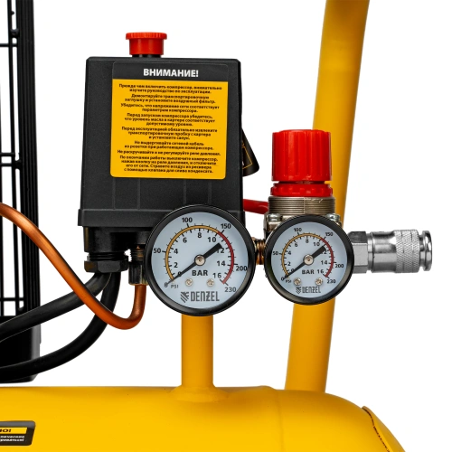 Компрессор воздушный BCI2300/100, ременный привод, 2.3 кВт, 100 литров, 400 л/мин Denzel по ценам производителя в Москве с доставкой по всей России
