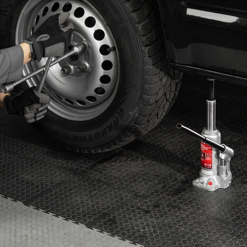 Домкрат гидравлический бутылочный, 4 т, высота подъема 194-372 мм, в пластиковый кейсе Matrix купить в Москве с доставкой по всей России | ProtosMarket.ru