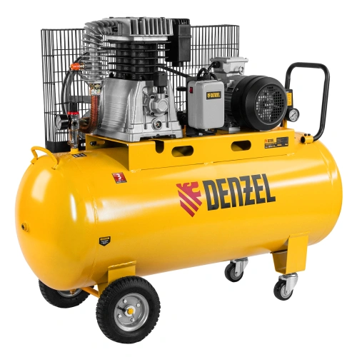 Компрессор воздушный, ременный привод BCI4000-T/200, 4.0 кВт, 200 литров, 690 л/мин Denzel купить в Москве с доставкой по всей России | ProtosMarket.ru