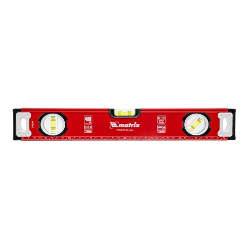 Уровень алюминиевый, фрезерованный, 3 глазка, 400 мм Matrix купить в Москве с доставкой по всей России | ProtosMarket.ru