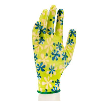 Перчатки садовые из полиэстера с нитрильным обливом, зеленые, M Palisad купить в Москве с доставкой по всей России | ProtosMarket.ru