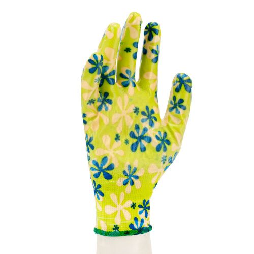 Перчатки садовые из полиэстера с нитрильным обливом, зеленые, M Palisad купить в Москве с доставкой по всей России | ProtosMarket.ru