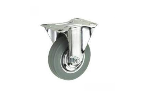 Колесо неповоротное серая резина FC 80 f 200 мм купить в Москве с доставкой по всей России | ProtosMarket.ru