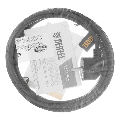 Шнур сетевой Energy Series, ПВС, 3 м, 3 x 1 мм, с неразборной вилкой, черный, Denzel купить в Москве с доставкой по всей России | ProtosMarket.ru