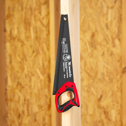 Ножовка по дереву, 400 мм, 7-8 TPI, зуб-3D, каленый зуб, тефлоновое покрытие полотна, двухкомпонентная рукоятка Matrix купить в Москве с доставкой по всей России | ProtosMarket.ru