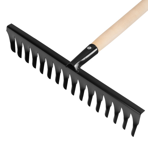 Грабли стальные, 420х1300 мм, 16 витых зубьев, деревянный черенок, Сибртех купить в Москве с доставкой по всей России | ProtosMarket.ru