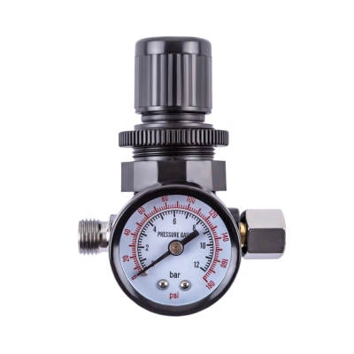 Регулятор давления со встроенным манометром 10 бар, 1/4" AERO