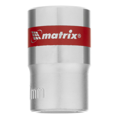 Головка торцевая, 17 мм, двенадцатигранная, CrV, под квадрат 1/2, хромированная Matrix купить в Москве с доставкой по всей России | ProtosMarket.ru