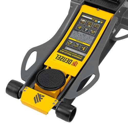 Домкрат гидравлический подкатной, 3 т, 75-500 мм, быстрый подъем, низкий подхват, проф. Denzel купить в Москве с доставкой по всей России | ProtosMarket.ru