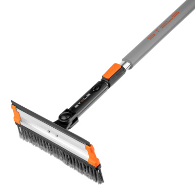 Щетка-сметка для снега со скребком и водосгоном, телескопическая, поворотная голова Stels купить в Москве с доставкой по всей России | ProtosMarket.ru