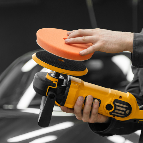 Машина полировальная CP-180, 1400 Вт, 180 мм, 0-3000 об/мин Denzel купить в Москве с доставкой по всей России | ProtosMarket.ru