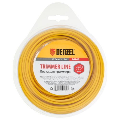 Леска для триммера круглая, 2 мм х 15 м Denzel купить в Москве с доставкой по всей России | ProtosMarket.ru
