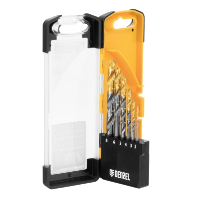 Набор сверл по металлу, 2-8мм, Р6М5К8-TiN, Golden Tip, 6 шт Denzel купить в Москве с доставкой по всей России | ProtosMarket.ru