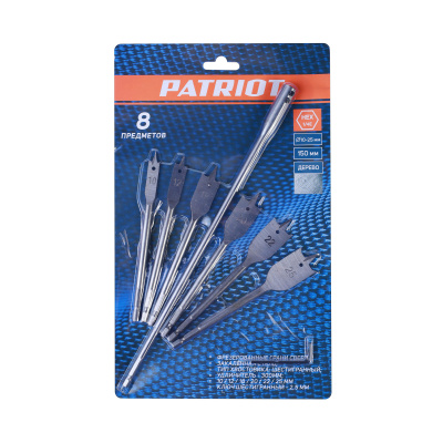 Набор сверел по дереву перовых 10-25 мм, удлиннитель 300 мм купить в Москве с доставкой по всей России | ProtosMarket.ru